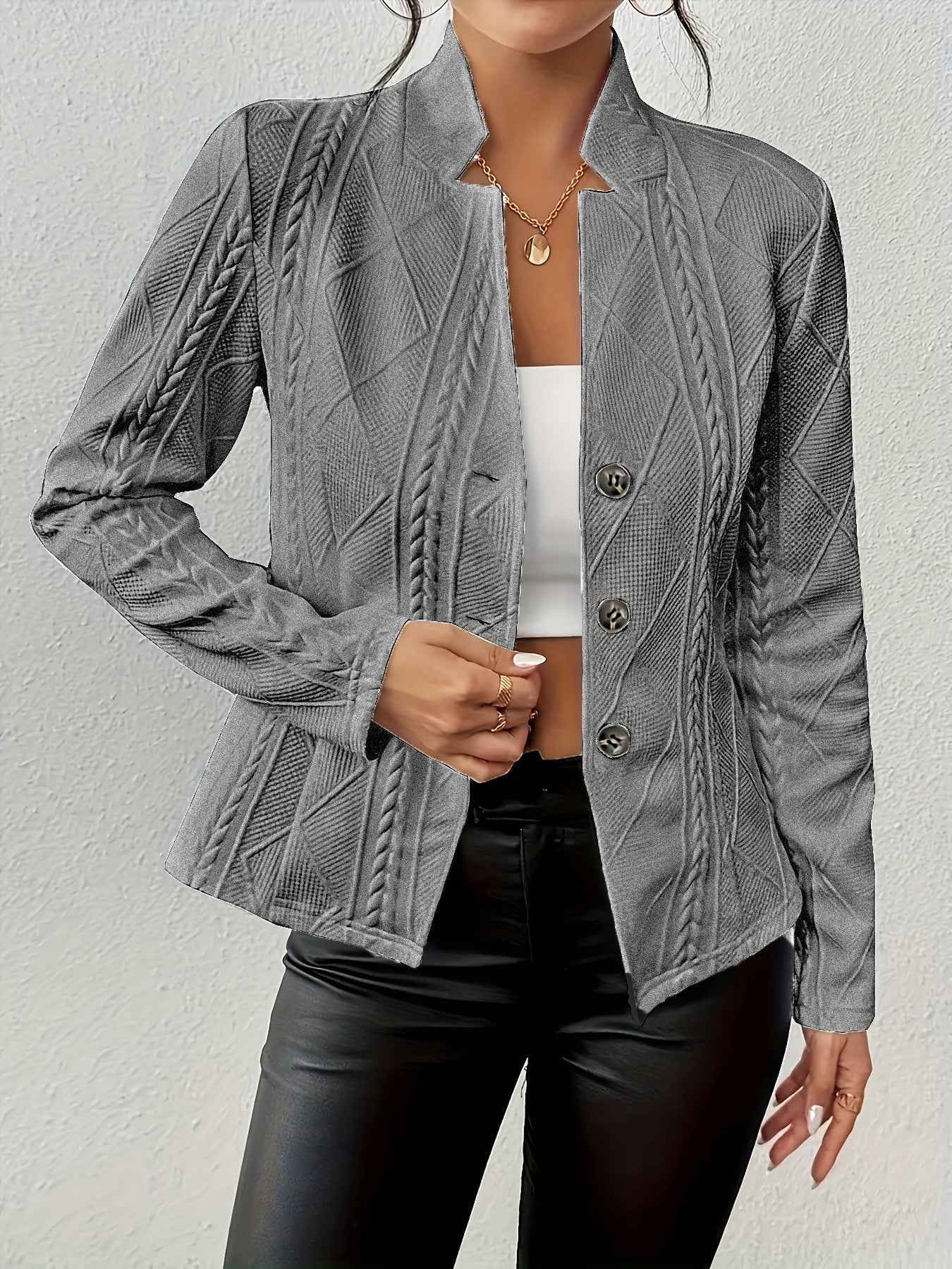 Tailored Blazer with a Structured Shape and Clean Lines