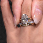 European-Style Stacked Zirconia Diamond-Look Ring