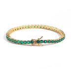 Green Stone Tennis Bracelet in Three Lengths
