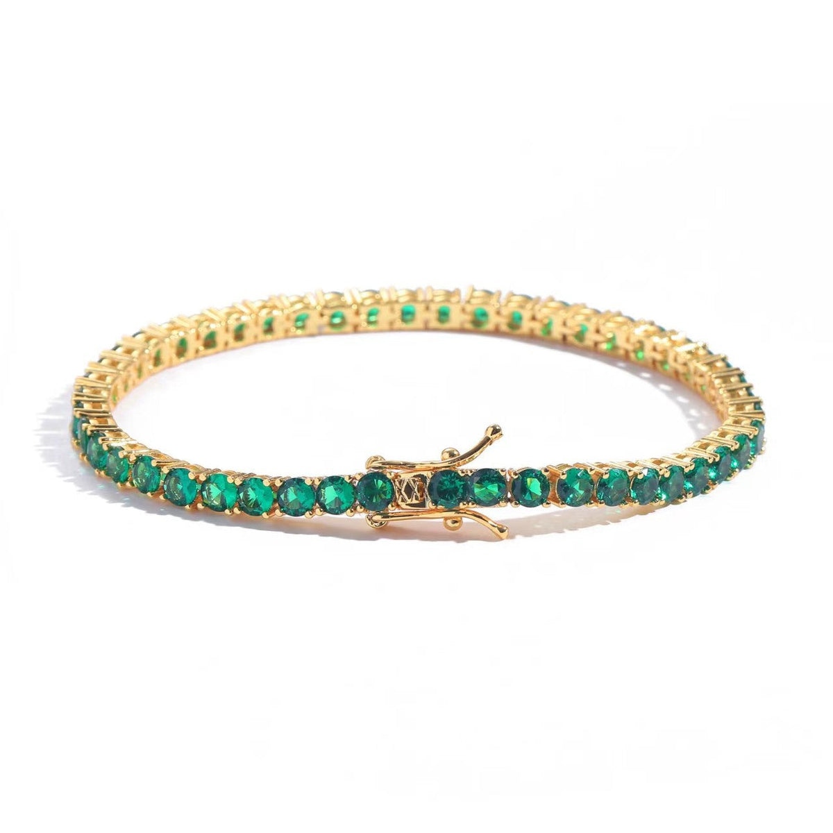 Green Stone Tennis Bracelet in Three Lengths