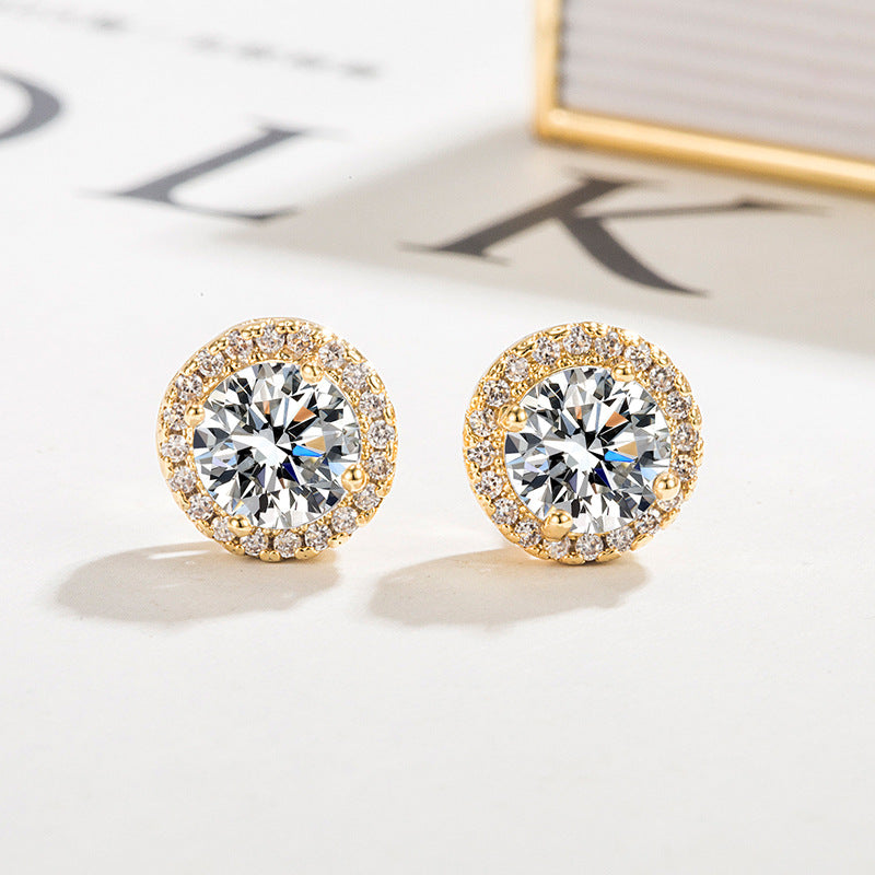 Sparkle Earrings in Gold Tone