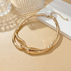 Vintage-Style Gold-Tone Statement Necklace