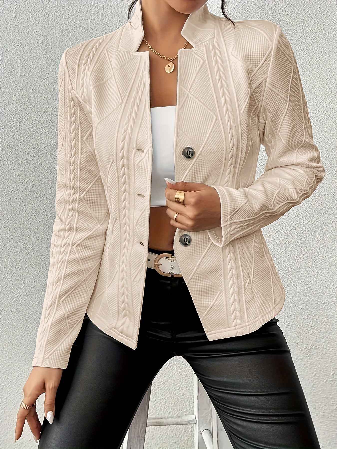 Tailored Blazer with a Structured Shape and Clean Lines