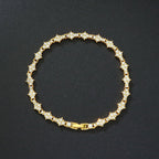 Klassieke tennisarmband met clusters
