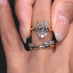 European-Style Stacked Zirconia Diamond-Look Ring