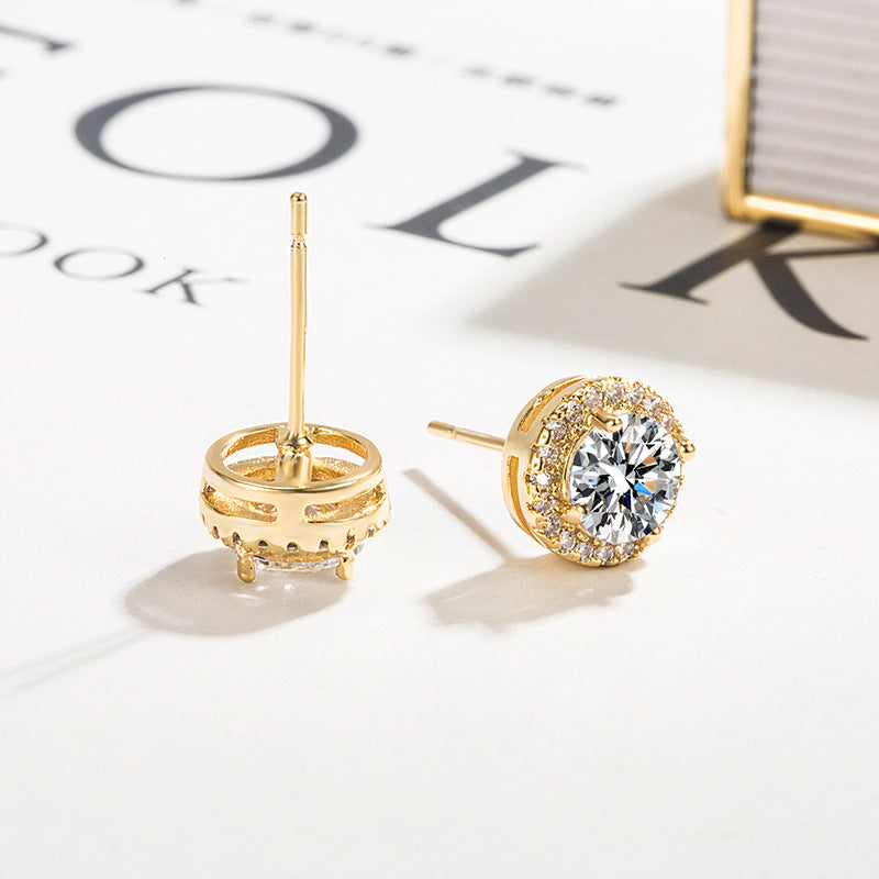 Sparkle Earrings in Gold Tone