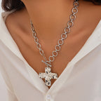 Hammered Pendant Necklace