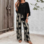 Lightweight Two-Piece Set with Long Trousers for Summer