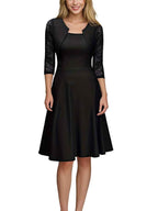 Lace Dress with Delicate Trims and a Flattering Soft Cut