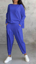 Soft Two-Piece Autumn Set with a Relaxed Coordinated Cut