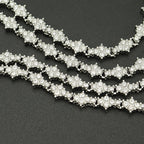 Classic Cluster Tennis Necklace in Two Metal Tones