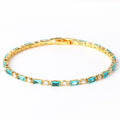 Gold-Tone Turquoise Bracelet