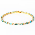 Gold-Tone Turquoise Bracelet