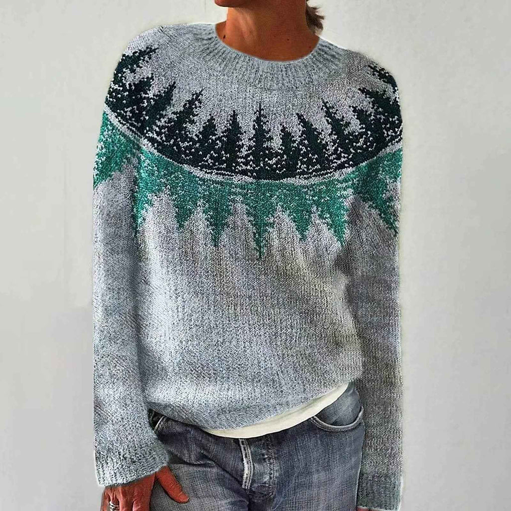 Vintage Inspired Knit Jumper with Soft Handfeel and Easy Cut