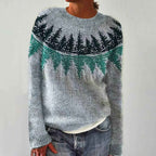 Vintage Inspired Knit Jumper with Soft Handfeel and Easy Cut