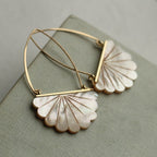 Vintage Boho Faux Pearl Bridal Earrings