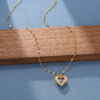 Ketting met kristallen oceaanharthanger