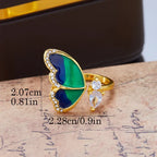Blue Butterfly Ring