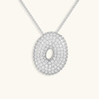 Pavé Bubble Initial Necklace