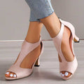 Peep Toe Heeled Sandals
