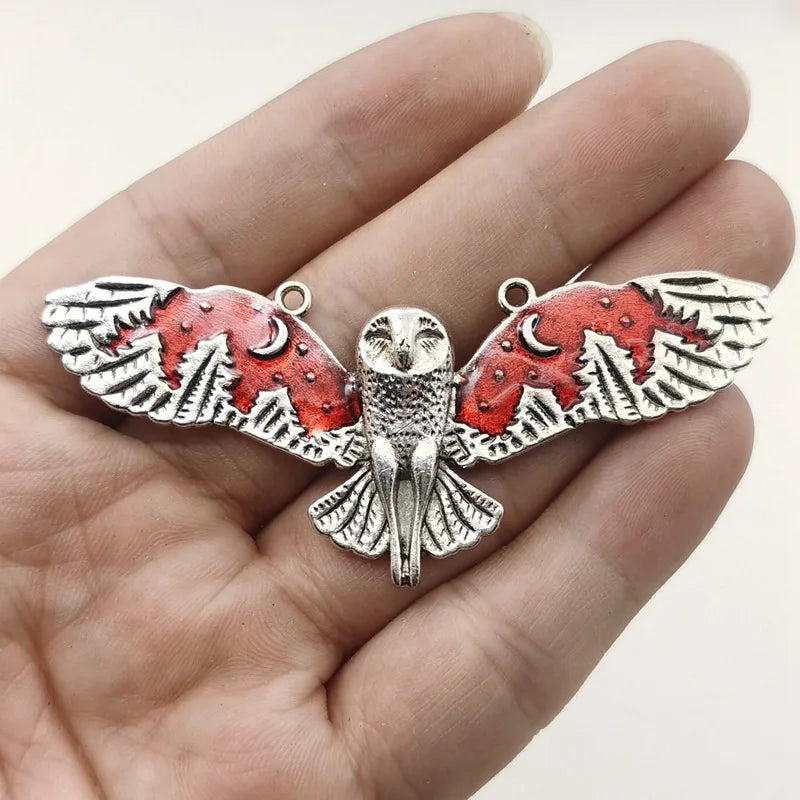 Vintage-Style Owl Charm Bracelet
