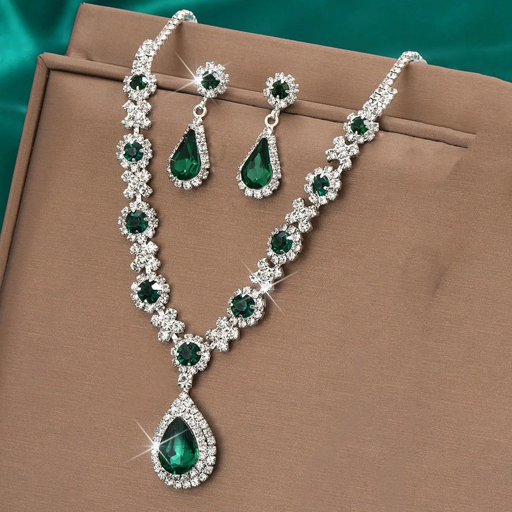Conjunto de Joias Jardim de Cristal