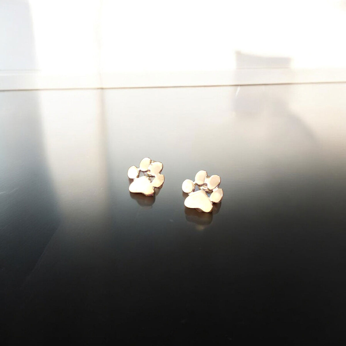 Stainless Steel Paw Earrings