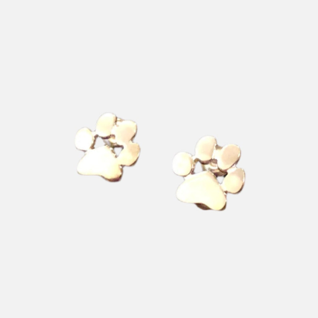 Stainless Steel Paw Earrings