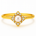 Haloring met diamantlook