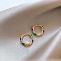 Vintage-Style Colourful Enamel Earrings