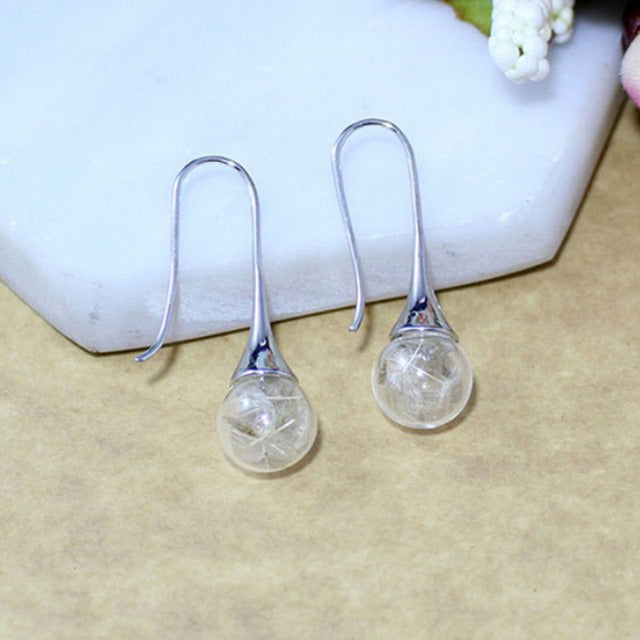 Dandelion Pendant Earrings
