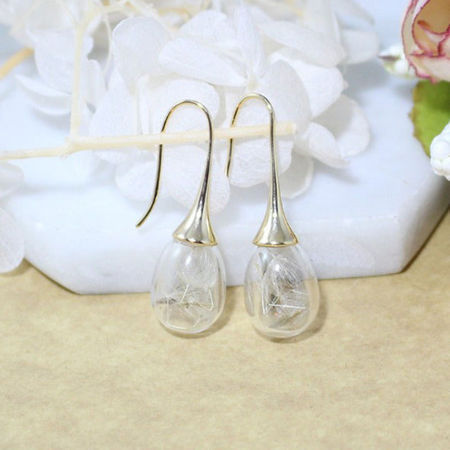 Dandelion Pendant Earrings