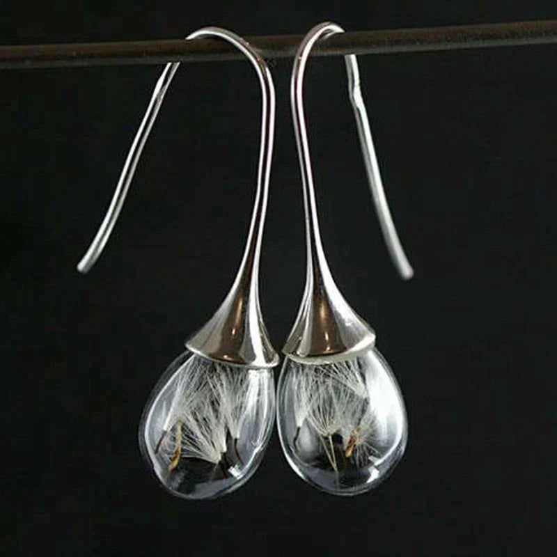 Dandelion Pendant Earrings