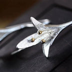 Silver-Tone Flower Earrings