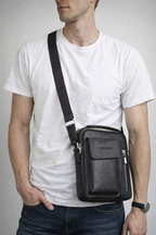 Men's Spacious Casual Crossbody Bag for Tablet and Essentials