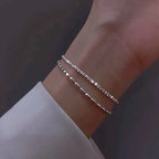Silver-Tone Zirconia Bracelet