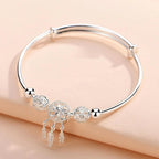 Adjustable 925 Silver Dreamcatcher Bracelet