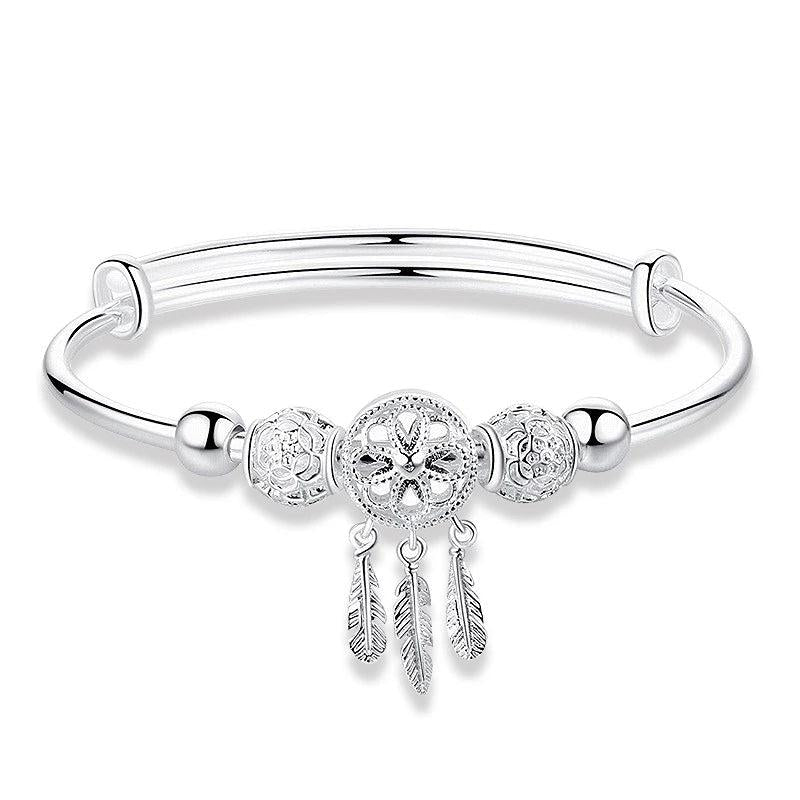 Adjustable 925 Silver Dreamcatcher Bracelet