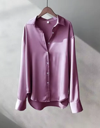 Women's Classic Collar Blouse with Long Sleeves