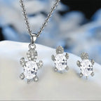 Sea Turtle Necklace and Earrings Set