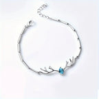 Deer Antler Heart Bracelet with Zircon
