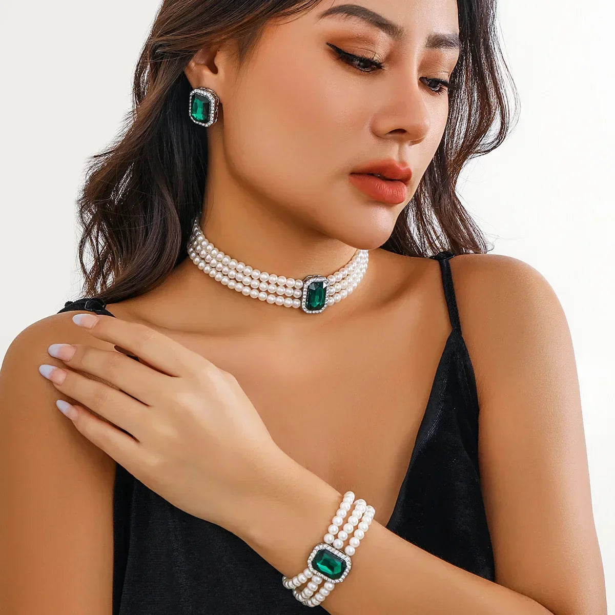 Sieradencollectie met parel en turquoise