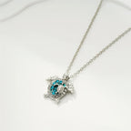 Ketting met zeeschildpadhanger in vintagestijl