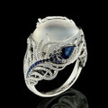 Sterling Silver Opal-Look Ring
