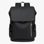 Waterproof PU Leather Laptop Backpack with USB Charger Port