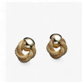 Twisted Vintage-Style Earrings in Gold-Tone