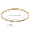 Gold-Tone Turquoise-Look Beaded Bracelet