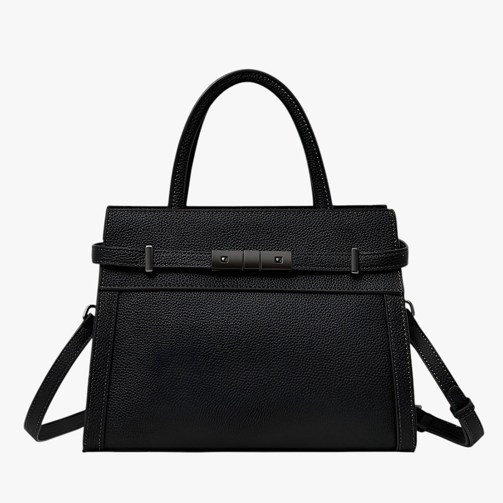 Genuine Cowhide Leather Slim Everyday Handbag