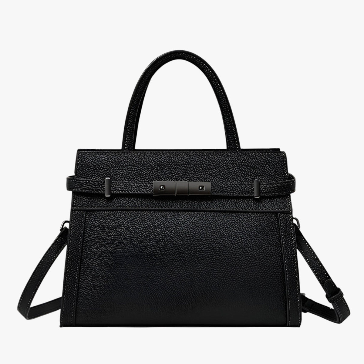 Genuine Cowhide Leather Slim Everyday Handbag