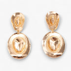 Cowboy Hat Earrings in Gold-Tone